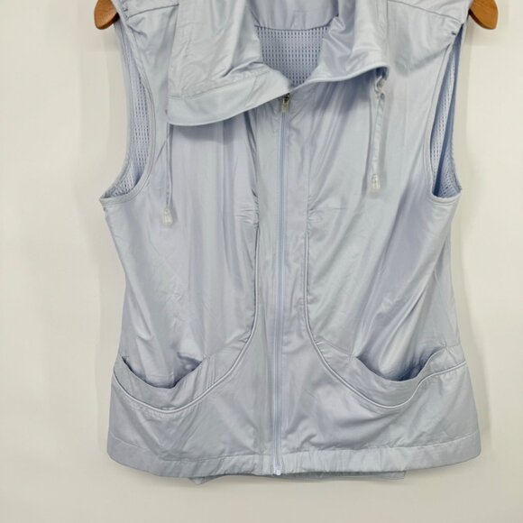 Soma Intimates Women's Light Blue  Zip-Up Vest vented Pockets sz  Medium new $69 - Picture 8 of 8